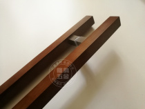 Square Wooden Door Handle Without Frame Glass Door Handle Kenderky Door Push-and-pull Handle Handle Push Ramen Handle High End