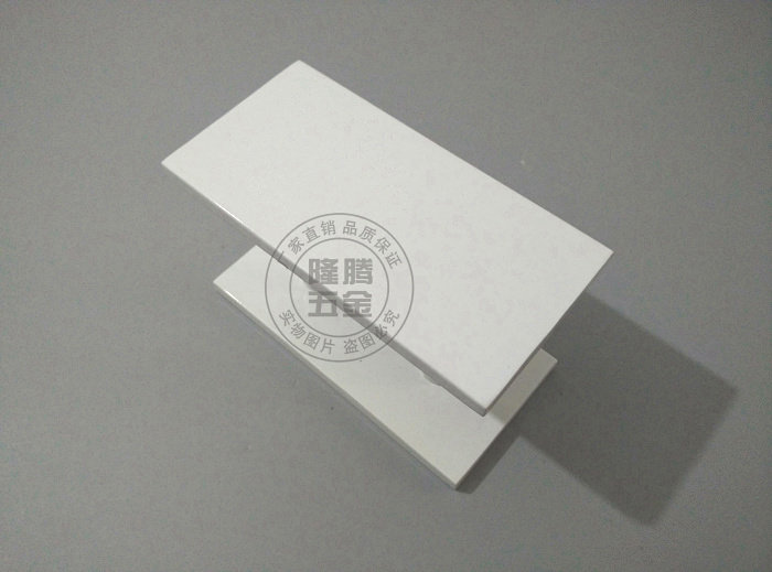 White door handle square LOGO letter glass door handle KFC pull door armrest wooden door handle European style