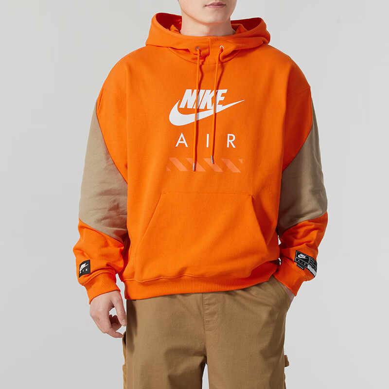Nike 25 Spring New Men's Thin Fleece Pullover Hoodie Loose Patchwork Knitted Sweatshirt Hj0274 Nike 25 Spring New Men's Thin Fleece Pullover Hoodie Loose Patchwork Knitted Sweatshirt Hj0274