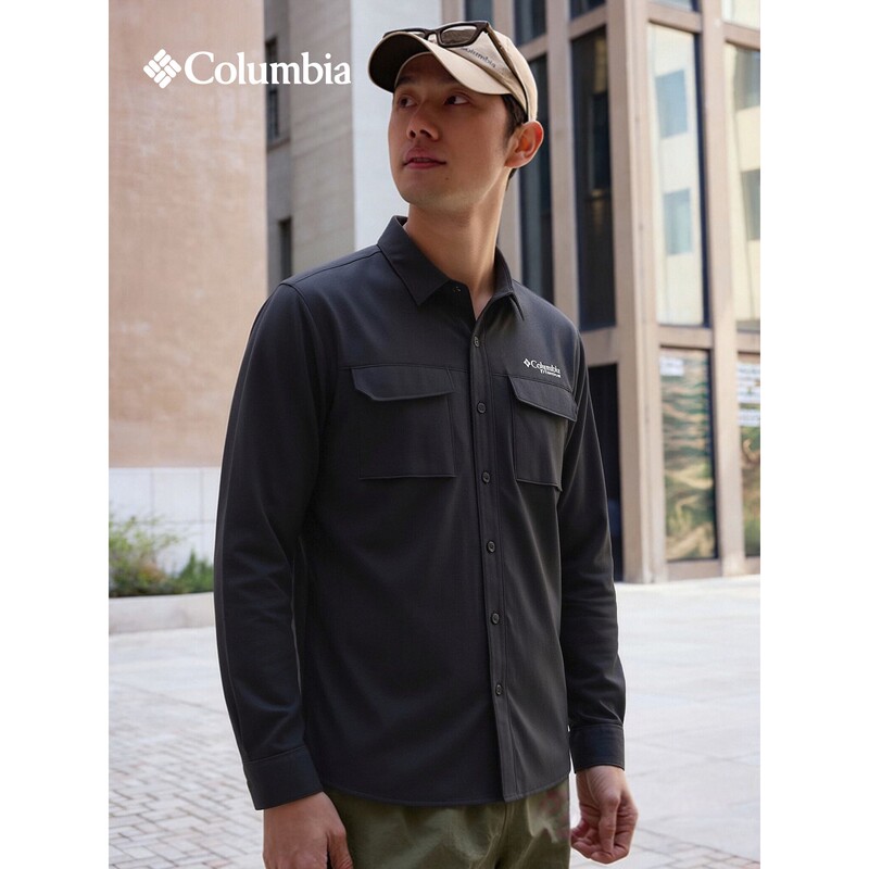 Columbia Outdoor Titanium Men's 26 New Style Stretch Business Casual Quick-Dry Shirt Ae5721 Columbia Outdoor Titanium Men's 26 New Style Stretch Business Casual Quick-Dry Shirt Ae5721