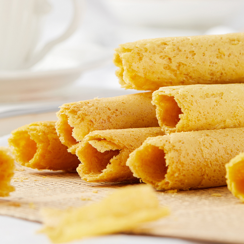 Tangzhuang Fu sugar-free refined snack snack paste buckwheat crude grain hand-made egg roll packaging