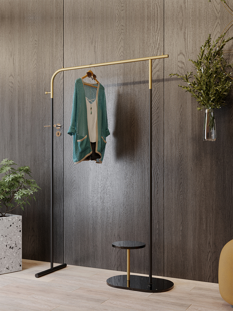 Bedroom floor hanger net red household metal hanger modern shelf simple hanger light luxury coat rack