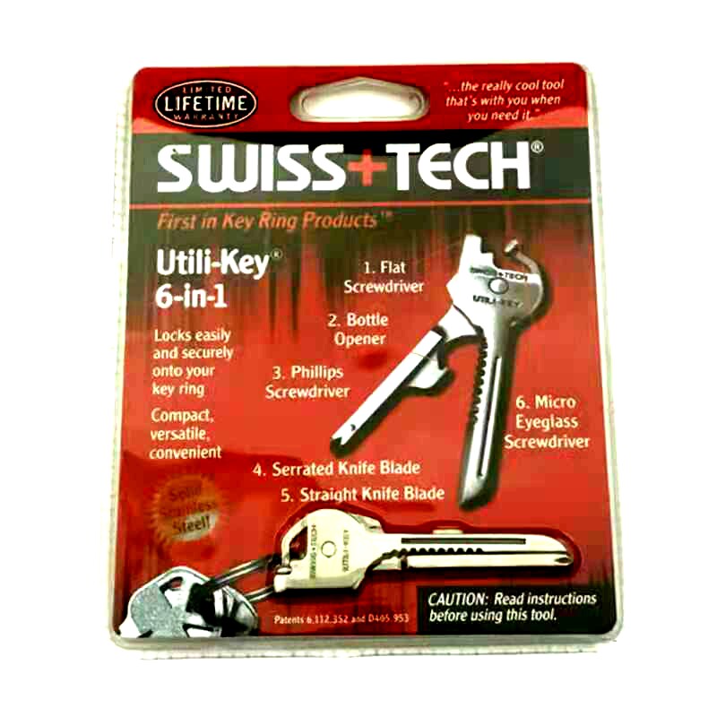 6 in 1 Multifunction Keychain Mini Folding Key Knife SUULS TECH 6-1in-1 Outdoor Emergency