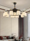 New Chinese-Style Restaurant Fan Chandelier Modern Chinese-Style Living Room Bedroom Zen Tea Room Led Smart Fan Chandelier