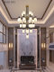 Large Chandelier for Open-Air Villa Living Room, Modern New Chinese Style Duplex Building, Chinese Style Clubhouse, Hotel Restaurant Project Chandelier