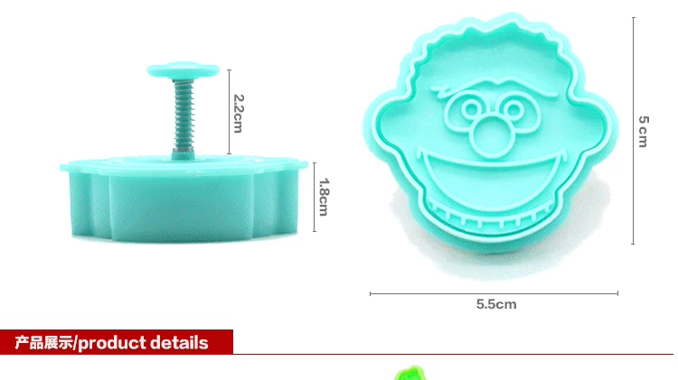 3D ba chiều mùa xuân ép nhựa cắt cookie khuôn bánh quy khuôn khuôn fondant công cụ làm bánh động vật - Tự làm khuôn nướng khay làm kem