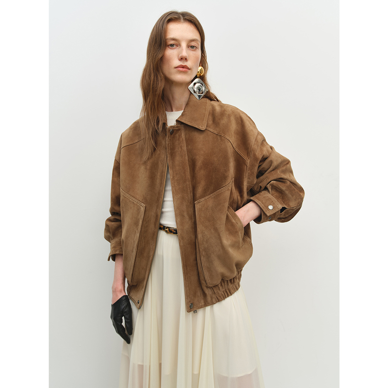 Msbeast European Imported Suede Sheepskin Ys*L Vintage Old Money Genuine Leather Jacket | Double Star Leather Jacket