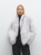 MSBEAST fashionable celebrity double-layered fur stand-up collar crown grade fox fur short coat丨Chang'an Xue