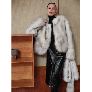 Msbeast Finland Imported Two-Tone Custom-Dyed Saga Fox Fur Coat/Scarf | Huiying Jiaren