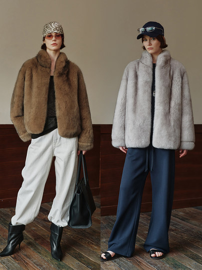 MSBEAST precious baby little milk fox two-color blooming fox back fur coat long/short丨Snowland in Finland