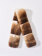 MSBEAST stacking finishing touch double-sided thickened warm original color rex rabbit fur cross-type neck scarf/scarf