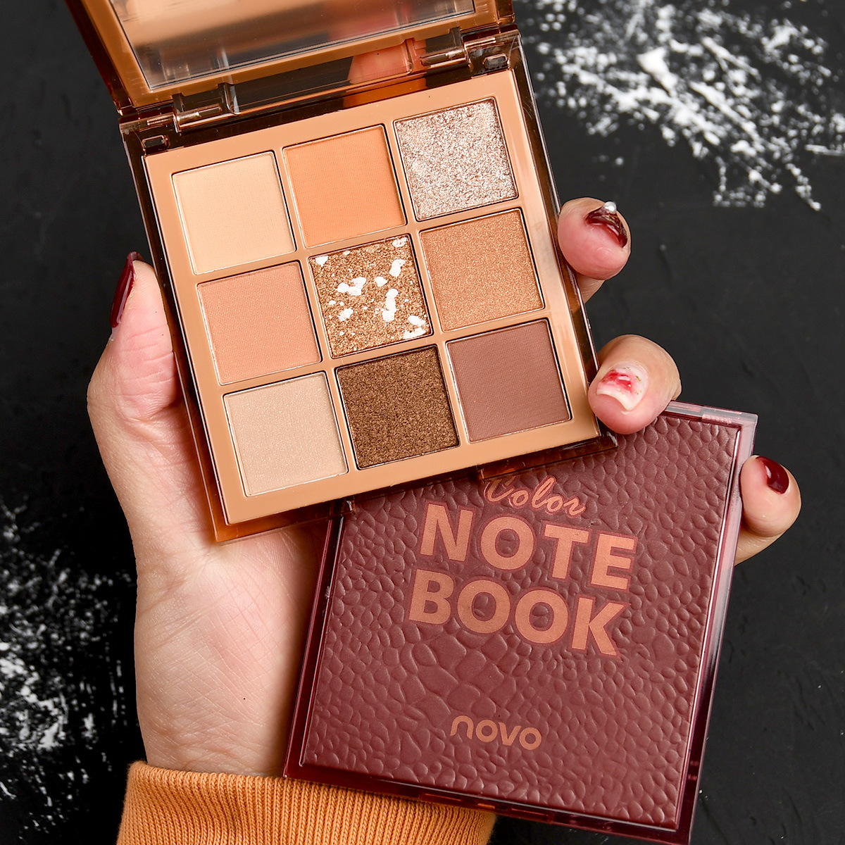 NOVO eye flash matte pearl color notebook nine color eye disk in ultra fire parity waterproof 5324