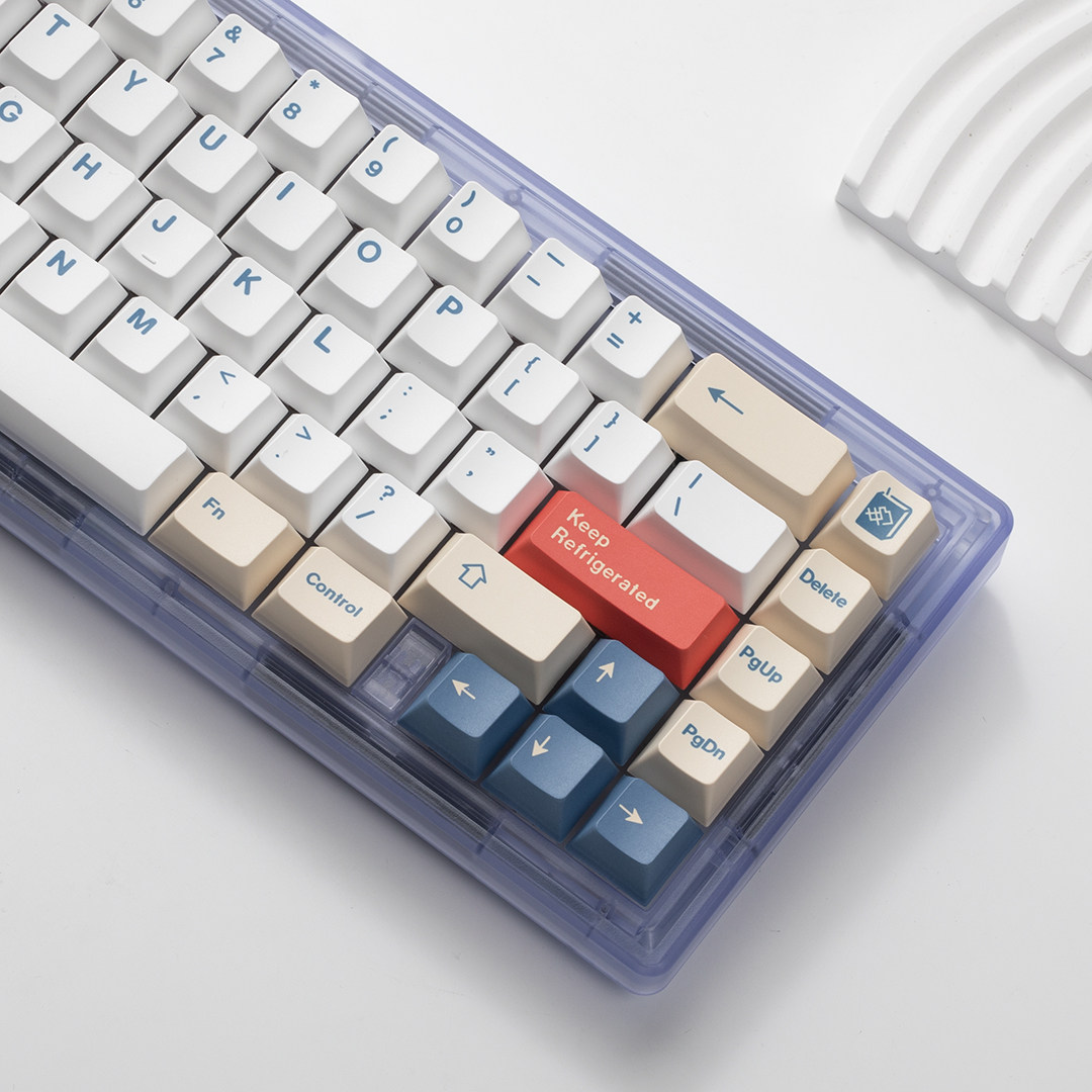 三模无线RGB机械键盘 LM67透明gasket结构客制化套件