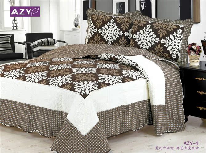 Bông in giường bông bao gồm mảnh duy nhất ba bộ của mùa hè mát điều hòa không khí quilt chần bông tấm bông hai bộ