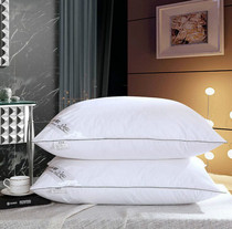 Down pillow single goose down pillow core cotton slow rebound feathers protect cervical spine