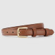 2025 New Niche Casual Versatile Design Retro Khaki Women's Belt Genuine Leather Belt Top Layer Cowhide