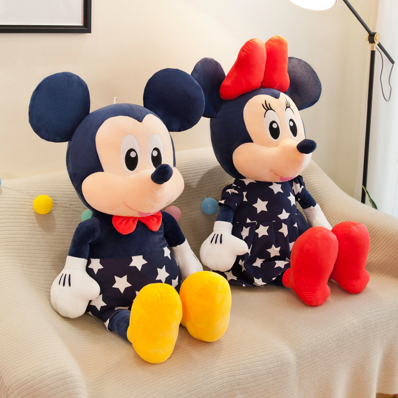 Star Mickey and Minnie Dolls Disney Mickey Mouse Plush Toys Best Friend Girls Children's Birthday Gift Pair