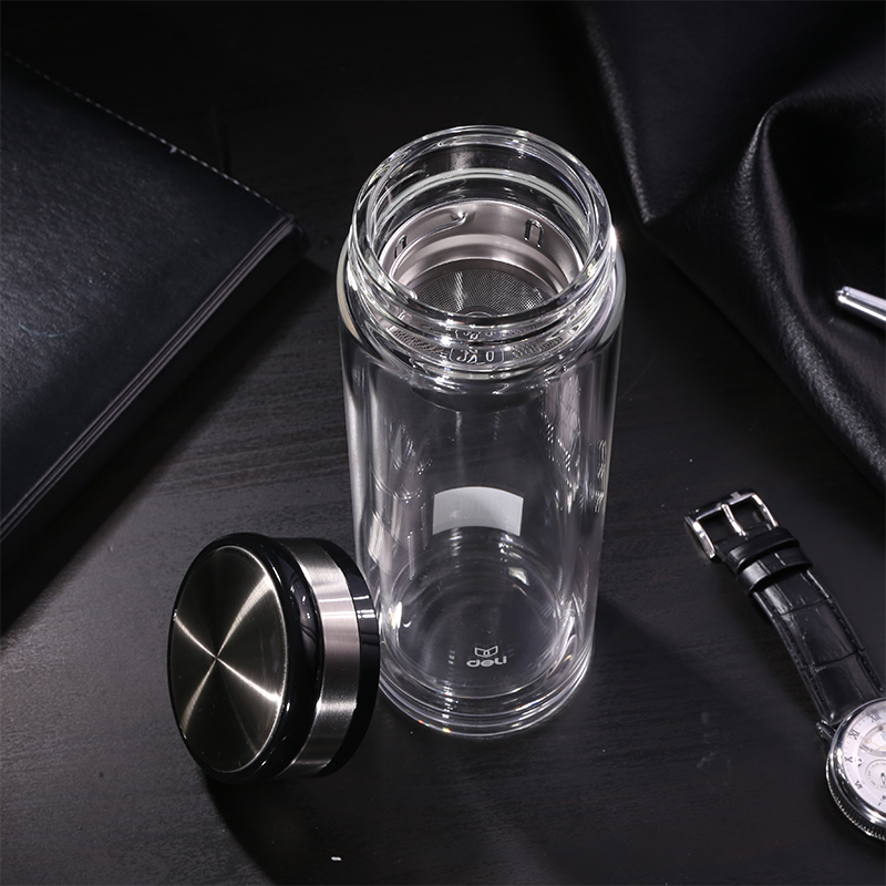 Able 6100 glass cup 400ml merchandise gift gift box water glass minimalist office cup double insulation and anti-burn