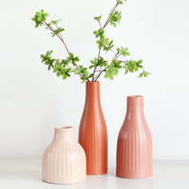 Mog Vase Nordic Home Headboard Glass Bedroom Living Room Minimalist Desktop Ceramic Pendulum Boilerplate Soft-mounted Florator