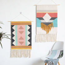 Wind Reciting Geometric Tapestries Ins Nordic Living Room Printed Tapestry Tapestry Tapestry Tapestry Wall-mounted Decoration Painting Electric Meter Box Shelter