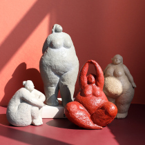 Wind Chants Lady Abstract Pendulum Pieces American Nordic Modern Industrial Cement Wind Home Soft-mounted Living-room Prototype