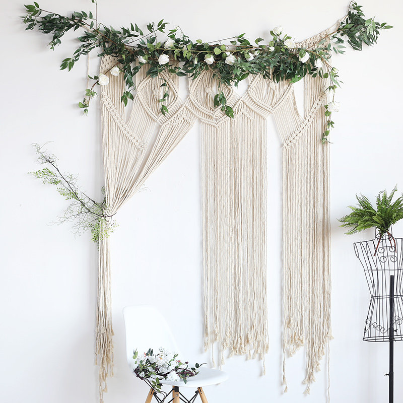 Wind reciting Bohemian tapestry Nordic woven handmade inwall Wall Blanket Living Room Decoration Wedding Storefront Soft