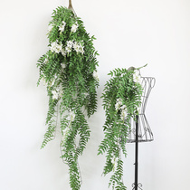 Wind Reciting Purple Vines Flower Sophoria Flowers Vines Emulation Wall-mounted Tree Vines Wall Construction Soft Decoration Designer-like Interpanel