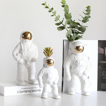 Wind Reciting Nordic Creative Astronaut Astronaut Swing Piece Creative Vase Living Room Decorated Ceramic Pendulum soft dress