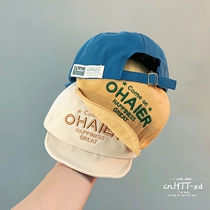 Spring baby cap embroidery letter short eaves baseball cap boys and girls autumn children soft brimmed hat travel sun hat