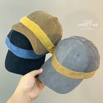 2020 new childrens hat Autumn Winter girl color cap fashion Korean corduroy baby baseball cap