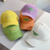 Childrens hat embroidery letter baseball hat curved eaves duck tongue tide Korean version of sunshade men and women hip-hop hats Joker spring and summer