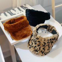 Autumn and Winter Childrens hat plush empty top hat baseball cap BAO WEN warm Korean girl imitation rabbit hair Japanese cap cap