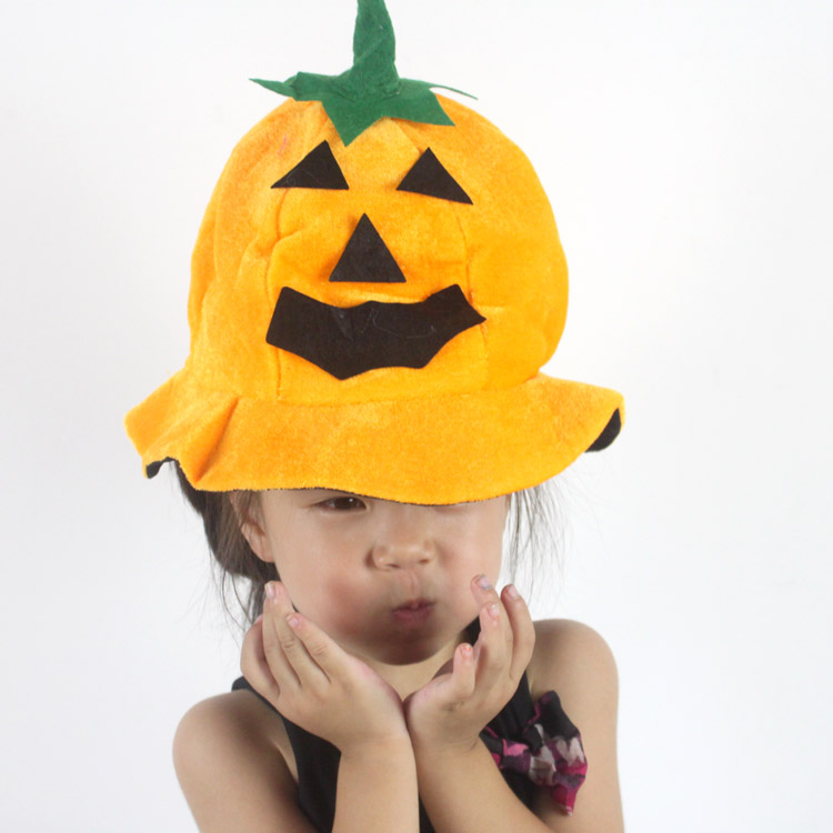 Nguồn cung cấp Halloween Dòng bí ngô kỳ lạ Mũ bí ngô vàng Mũ bí ngô Smiley Mũ Halloween - Sản phẩm Đảng / Magic / Hiệu suất 	phụ kiện cosplay natra	