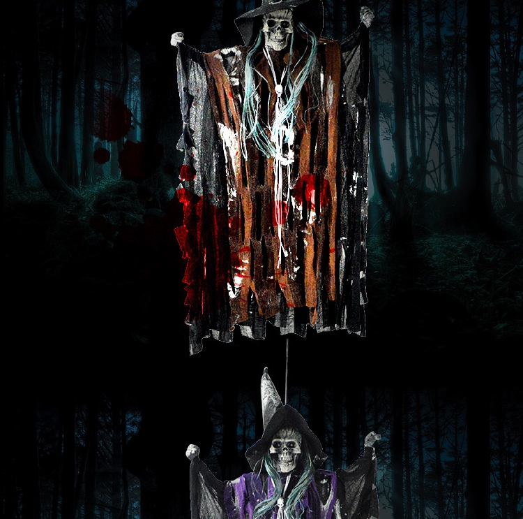 Trang trí Halloween Đạo cụ Bar KTV Trang trí Screaming Cảm ứng Phát sáng Ghosts Phù thủy kinh dị Ghosts - Sản phẩm Đảng / Magic / Hiệu suất 	đồ hóa trang halloween kinh dị