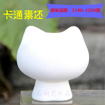 Plain green embryo animal underglaze high white mud pottery bar cartoon diy painting 12 zodiac pig cat and dog Page