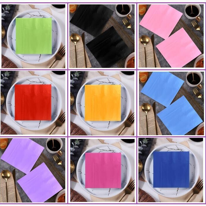 New Colorful Paper Towels, 30 Sheets, Disposable Napkins for Party Table Decoration, 30 Sheets
