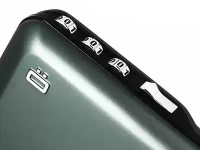 Ogon French password card bag Aluminum metal carbon fiber wallet Anti-theft brush anti-magnetic RFID Men's business gift