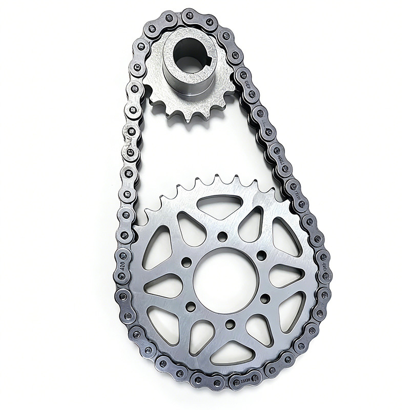 Suitable for Qiu Long Ji Bee First-Level Transmission Sprocket Set 420 Chain Gear Set Modification Parts Upgrade Parts Accessories Suitable for Qiu Long Ji Bee First-Level Transmission Sprocket Set 420 Chain Gear Set Modification Parts Upgrade Parts Accessories