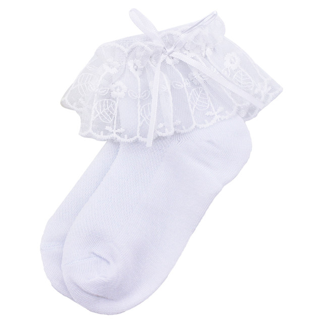 ເດັກນ້ອຍ lace socks ເດັກຍິງ lace Princess socks ພາກຮຽນ spring ແລະດູໃບໄມ້ລົ່ນລາຕິນເຕັ້ນລໍາ socks ເດັກຍິງແບບບາງໆກັບເກີບຫນັງ socks ເຕັ້ນລໍາ