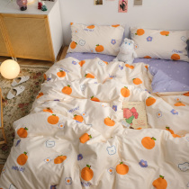 100% pure cotton four sets of twill all cotton cartoon 1 5m1 8 m Bedding Teenage Hearts linen Spring and autumn