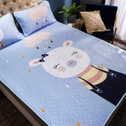 Cartoon mùa hè lụa băng mat mat 1,5m 1.8m gấp giường thảm mềm điều hòa nhiệt độ có thể được rửa sạch phiên bản nữ lớn - Thảm mùa hè