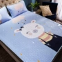 Cartoon mùa hè lụa băng mat mat 1,5m 1.8m gấp giường thảm mềm điều hòa nhiệt độ có thể được rửa sạch phiên bản nữ lớn - Thảm mùa hè chiếu trúc giường đơn