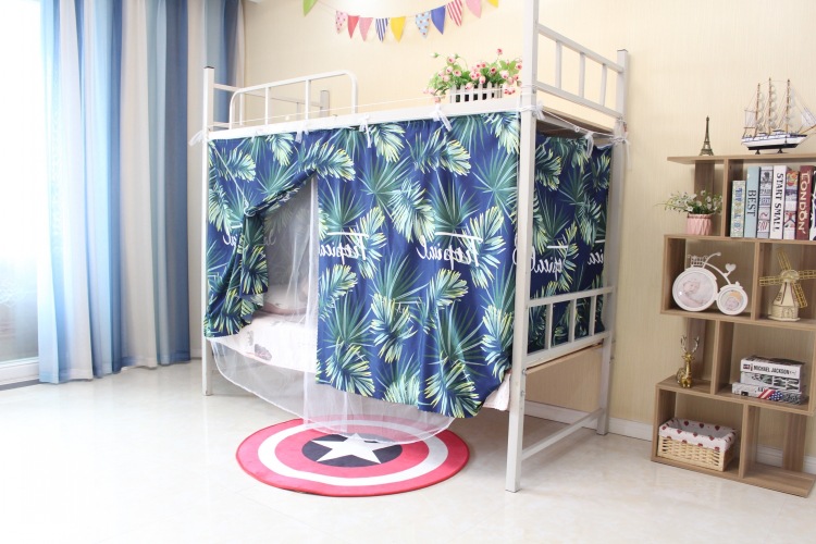 Shading màn ngủ manti ký túc xá sinh viên mũ với rèm cửa giường ngủ giường ngủ lớp vỏ kép tích hợp đối với phụ nữ - Bed Skirts & Valances 	rèm che giường ngủ giá rẻ