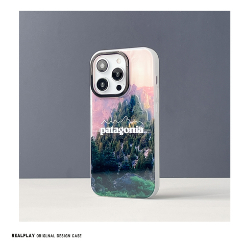 Pink — New Patagonia Scenic Illustration 14, 13, 12 iPhone Case