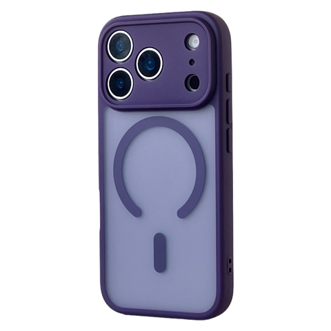 Frosted Matte Blue/Gray MagSafe iPhone Case