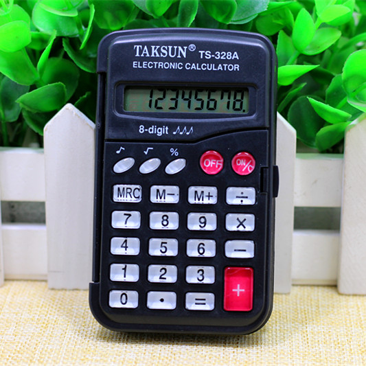Wholesale TAKSUN Calculator TS-328A 568 Primary School Calculator Portable Flip Print LOGO