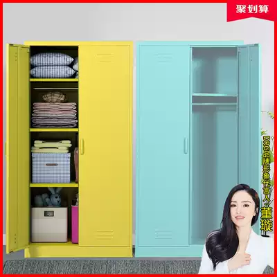 Iron bookcase floor-to-ceiling glass door three-layer mobile finishing cabinet home bedroom children's bookcase office storage cabinet