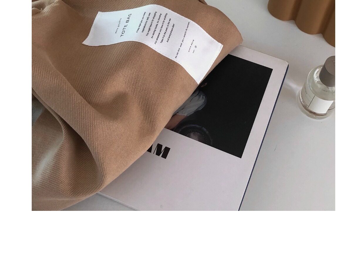 Мода холст 「pata studio」 帆布 手提袋 收纳袋 tote bag 托特包 原创