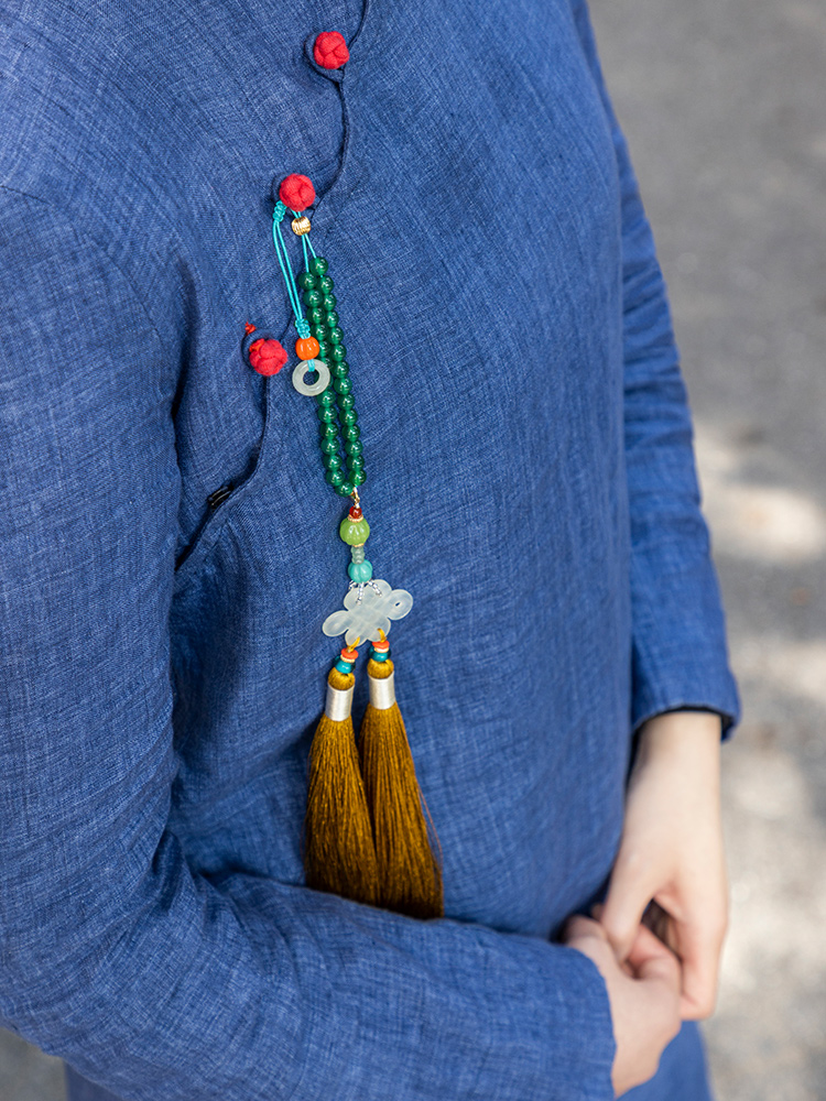 the hand of the king of the high-end double-sided pure manual embroidery, shu embroidery MiaoXiu silk gift pouch necklace with Chinese characteristics