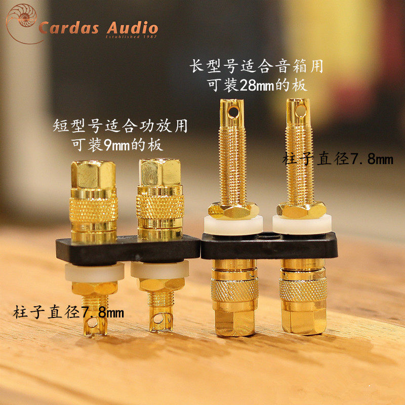 American CARDAS CCGG S L power amplifier speaker wiring plated thick 24K gold